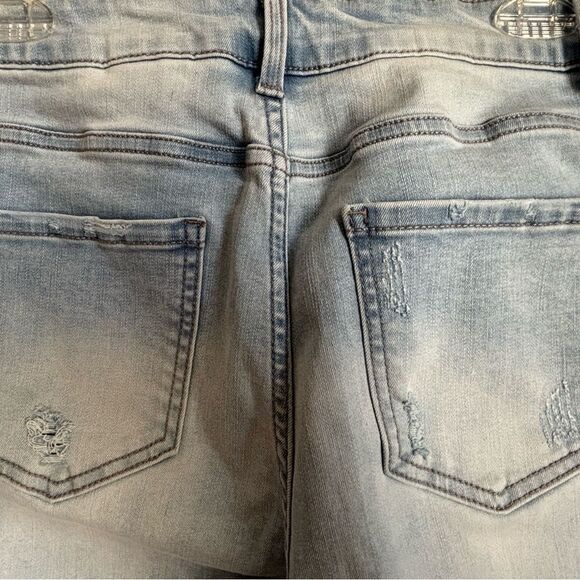 Light Blue distressed Denim Jeans 8 - Picture 8 of 9